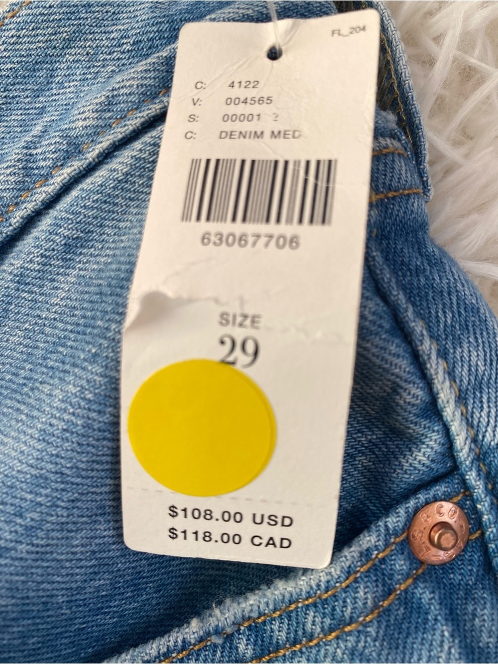 Levi’s Premium 501 Original Jeans High Rise Distressed Straight Leg NWT - Picture 13 of 13